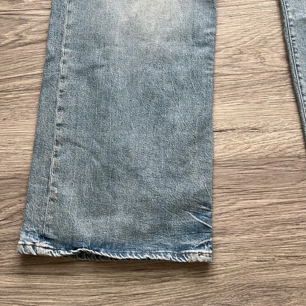 Good American Classic Blue Wide-Leg Jeans